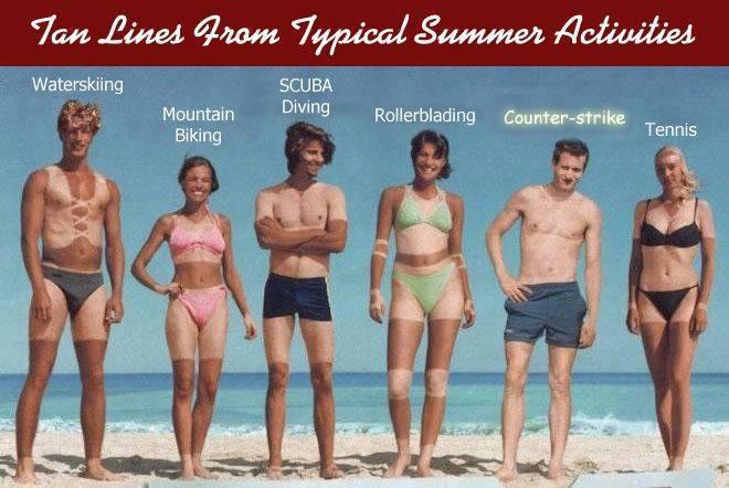tan lines